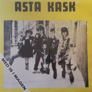 ASTA KASK - MED IS I MAGEN Rare yellow sleeve, from 1985. (LP)