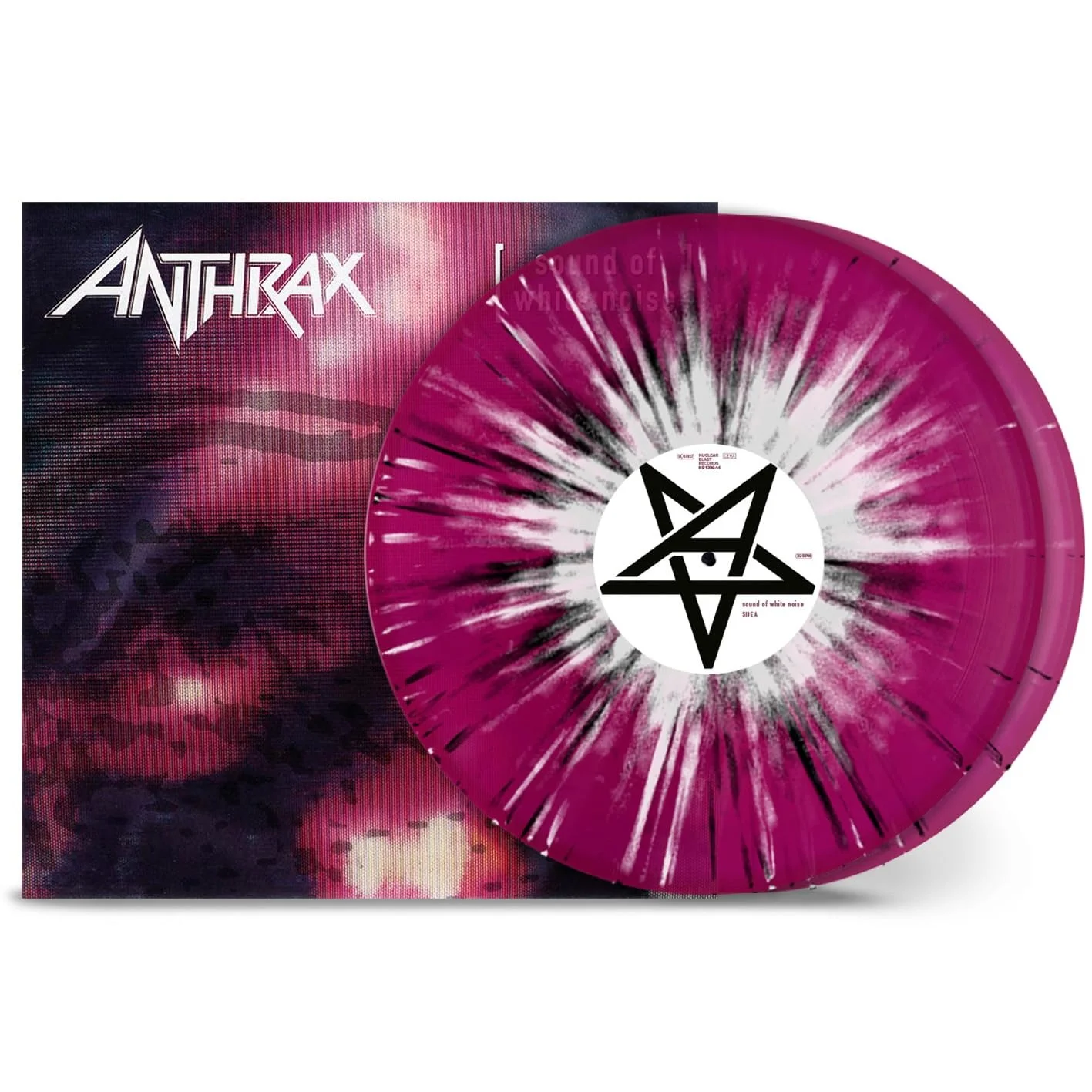 ANTHRAX - SOUND OF WHITE NOISE violet with black/white splatter, 2024 reissue (2LP)