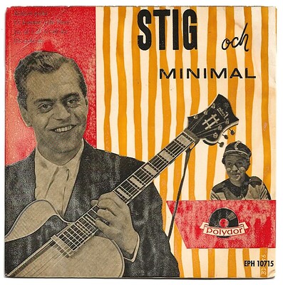 STIG & MINIMAL - STIG ANDERSON & "MINIMAL" ÅSTRÖM Rare Swedish 1956 EP (7")