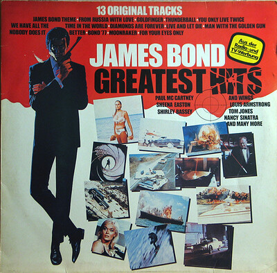 VARIOUS ARTISTS (SOUNDTRACK/STAGE/MUSICAL)) - JAMES BOND GREATEST HITS 1981 compilation, German pressing (LP)