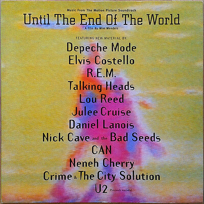 VARIOUS ARTISTS (SOUNDTRACK/STAGE/MUSICAL)) - UNTIL THE END OF THE WORLD 1991 soundtrack, German pressing. Depeche Mode, R.E.M., U2, Costello, Talking Heads a.o. (LP)