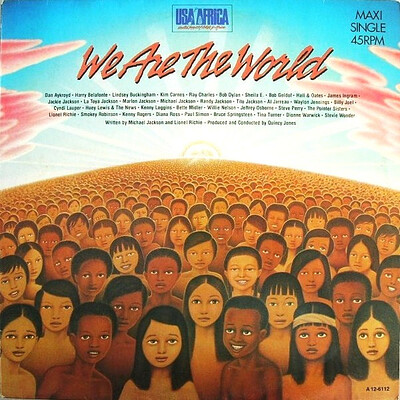 USA FOR AFRICA - WE ARE THE WORLD Dutch 12" maxi (12")