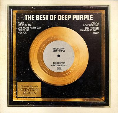 DEEP PURPLE - THE BEST OF DEEP PURPLE U.S. 1972 compilation, yellow labels (LP)