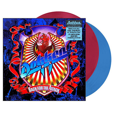 DOKKEN - BACK FOR THE ATTACK Magenta & Blue vinyl, 2024 reissue (2LP)