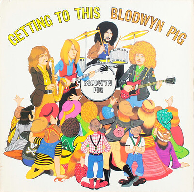 BLODWYN PIG - GETTING TO THIS german original pressing, pink island label, mintish disc! (LP)