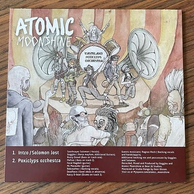 ATOMIC MOONSHINE / GRAVE DEFILER - SPLIT EP swedish death Metal rockn roll (7")