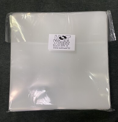 LP- PLAST - 100-PACK PP plast glasklar tunn plastficka för LP (ACC)