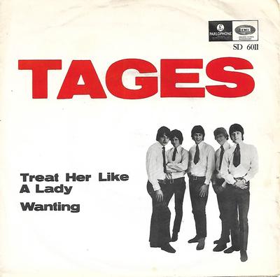 TAGES - TREAT HER LIKE A LADY / WANTING Swedish ps (7")