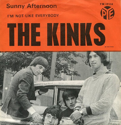 KINKS, THE - SUNNY AFTERNOON / I'm Not Like Everybody Else Scarce Swedish press (7")
