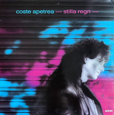 APETREA, COSTE - STILLA REGN Rare 1986 album, Swedish Original Pressing, UNPLAYED STOCK COPY (LP)