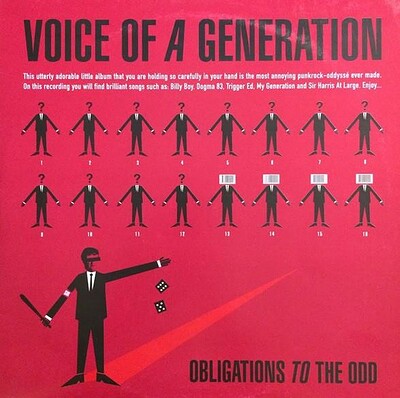 VOICE OF A GENERATION - OBLIGATIONS TO THE ODD swedish original pressing (LP)