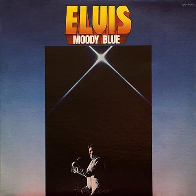 PRESLEY, ELVIS - MOODY BLUE U.S. blue vinyl edition. Still sealed copy! (LP)