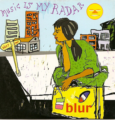 BLUR - MUSIC IS MY RADAR/Black book European 2 track (CDS)
