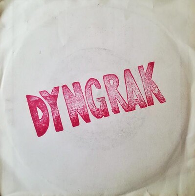 DYNGRAK - ONE MORE LINE / Gambler Swedish Hard Rock single from 1987. (7")
