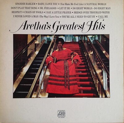 FRANKLIN, ARETHA - ARETHA'S GREATEST HITS 1971 compilation, U.S. pressing (LP)