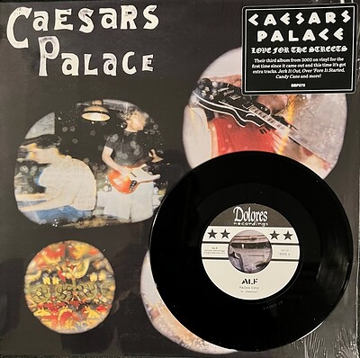 CAESARS PALACE - LOVE FOR THE STREETS Re-issue, Black vinyl, Limited edition 250 copies with bonus 7" single (LP)