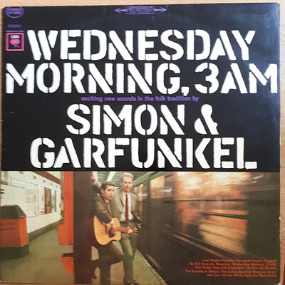 SIMON & GARFUNKEL - WEDNESDAY MORNING, 3 AM U.S. early pressing, export copy (LP)