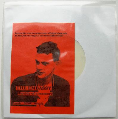 THE EMBASSY - FLIPSIDE OF A MEMORY / Boxcar    Freebie for gig at Gump club Gothenburg 2004,  25th of March, Made (7")