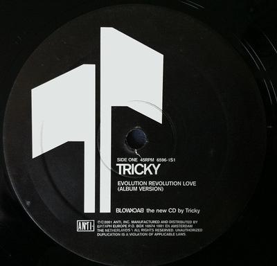 TRICKY - EVOLUTION REVOLUTION LOVE    Promo only vinyl (12")