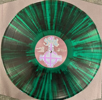 GHOST - OPUS EPONYMOUS Green/Black Splatter Vinyl, Sweden exclusive - in Gatefold sleeve (LP)