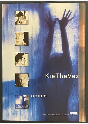 KIETHEVEZ - OPIUM nice blue - colour original mint promoposter 40 x 60 cm (POS)