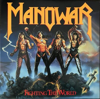 MANOWAR - FIGHTING THE WORLD 180g Yellow flaming vinyl, 1500 copies. (LP)