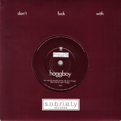 HOGGBOY - SHOULDN'T LET THE SIDE DOWN+1 Great Rock act in the veins of Yeah Yeah.., Liars and Strokes (7")