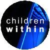 CHILDREN WITHIN - LOGO   1” badge  blue/black/white (BADGE)