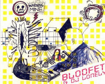 BLODFET  &  DJ LONELY - RIDE THE DYSFUNCTIONAL BEAT ex Enema Syringe, Lo-fi electronics, Numbered & handprinted cover, Li (LP)