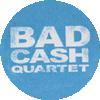 BAD CASH QUARTET - LOGO    1” badge, blue/white (BADGE)
