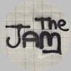 JAM, THE - LOGO   1” badge,   Classic Logo on brick wall (BADGE)