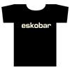 ESKOBAR - LOGO   Small,  Black T-shirt with white logo on front (TS)