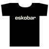 ESKOBAR - LOGO   Large,  Black T-shirt with white logo on front (TS)