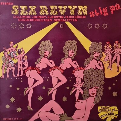 BODE, JOHNNY - SEXREVYN - STIG PÅ Rare Swedish erotica/parody Lp from 1973. (LP)