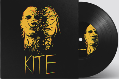 KITE - DEMONS & SHAME / Humhum Limited Edition 500 copies, Black Vinyl (7")