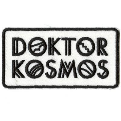 DOKTOR KOSMOS - LOGO    Patch/Tygmärke 10 x 6 cm Black & white (PATCH)