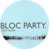BLOC PARTY - LOGO  1” pin/badge, black and blue. (BADGE)