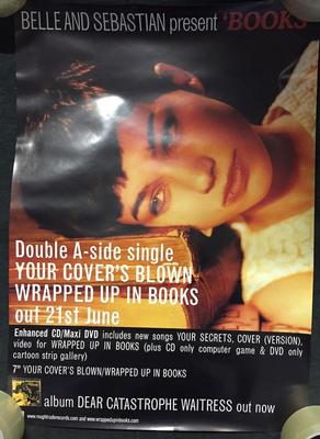 BELLE  &  SEBASTIAN - WRAPPED UP IN BOOKS 60 x 40 cm Original promo poster , as new (POS)