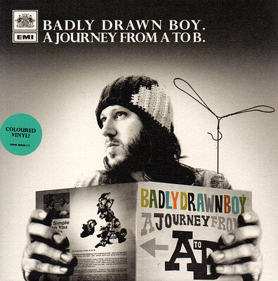 BADLY DRAWN BOY - A JOURNEY FROM A TO B #1 Aqua coloured (7")