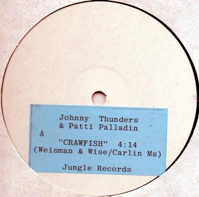 THUNDERS, JOHNNY - CRAWFISH / TIE ME UP / CRAWFISH (BAYOU MIX)   Testpress white plain cover (that are Vg+) Mint- for t (12")