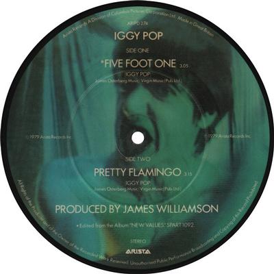 POP, IGGY - FIVE FOOT ONE / PRETTY FLAMINGO Pic disc Ex (7")