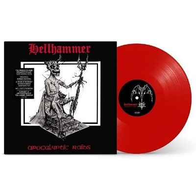 HELLHAMMER - APOCALYPTIC RIDES 40th Anniversary, Red vinyl reissue. Incl 2 posters (LP)