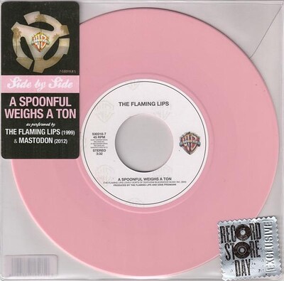 MASTODON/ FLAMING LIPS - A SPOONFUL WEIGHTS A TON (7")