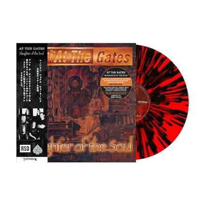AT THE GATES - SLAUGHTER OF THE SOUL Red with black splatter, RSD24 release, with OBI and special insert (LP)