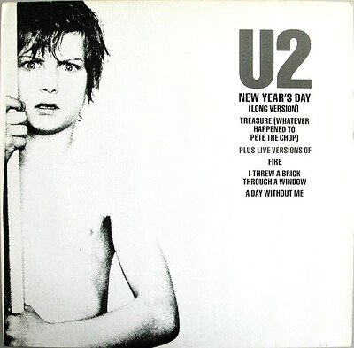 U2 - NEW YEAR'S DAY European 12" maxi, 1st edition without barcode (12")