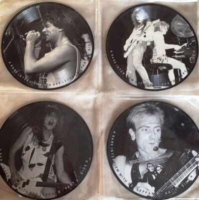 DEF LEPPARD - A RARE INTERVIEW WITH DEF LEPPARD 4x7" picture disc set (7")