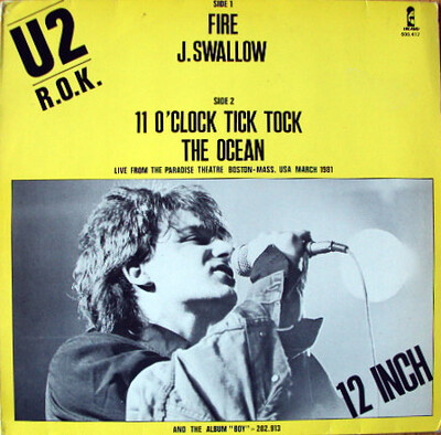 U2 - R.O.K. (FIRE + 3) German 12" maxi, 1st edition (12")