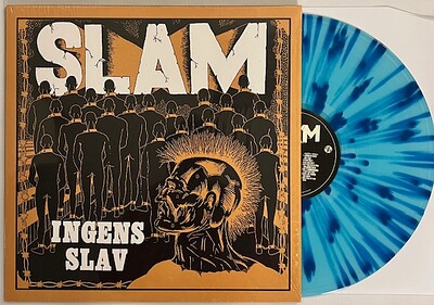 SLAM  ( swedish Punk / HC ) - INGENS SLAV Limited Edition 50 copies in Splatter vinyl, re-issue of classic HC skate-punk 1984 (LP)