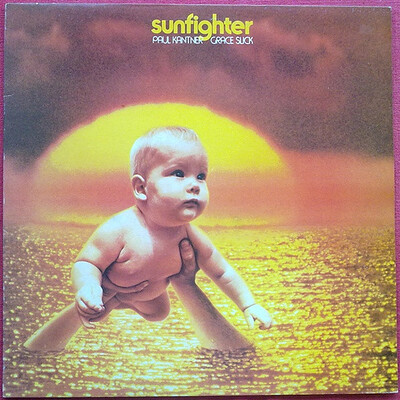 PAUL KANTNER & GRACE SLICK - SUNFIGHTER UK 1989 re-issue of 1971 album (LP)