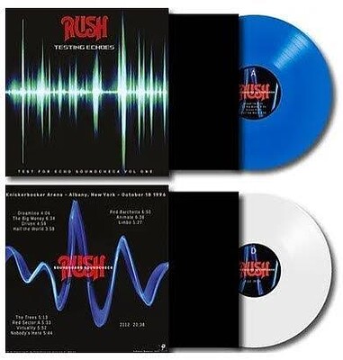 RUSH - TESTING ECHOES Soundboard soundcheck, blue/white vinyl (2LP)